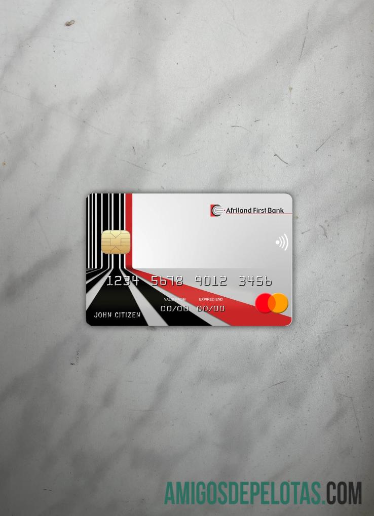 Camarões Afriland First Bank Mastercard Photolook Front exemplo